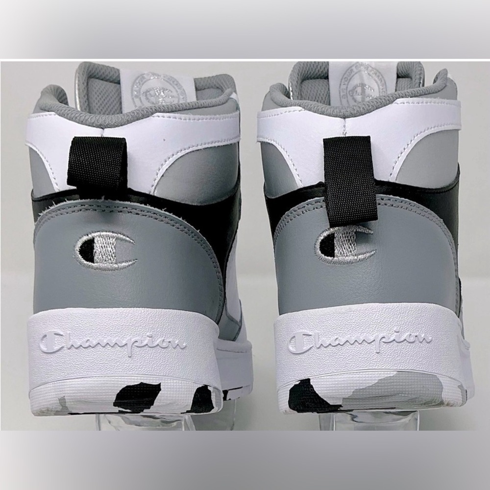 Champion High-Top Women’s Sneakers in White and Black and Grey Size 8.5 - Picture 5 of 8